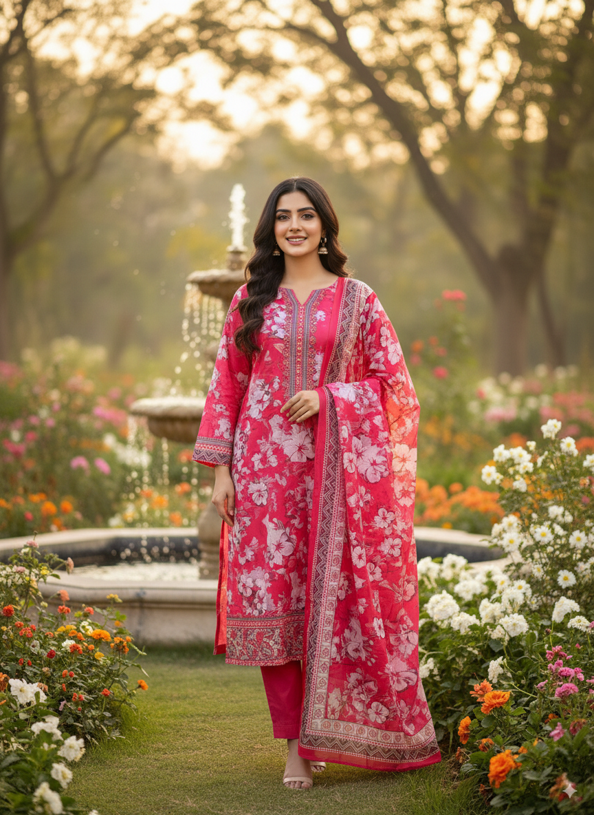 New Exclusive Jomjom A+ Great Suti Three Piece Very new Design 100% Color Guarantee Very comfortable clothes Very Special Dresses 07