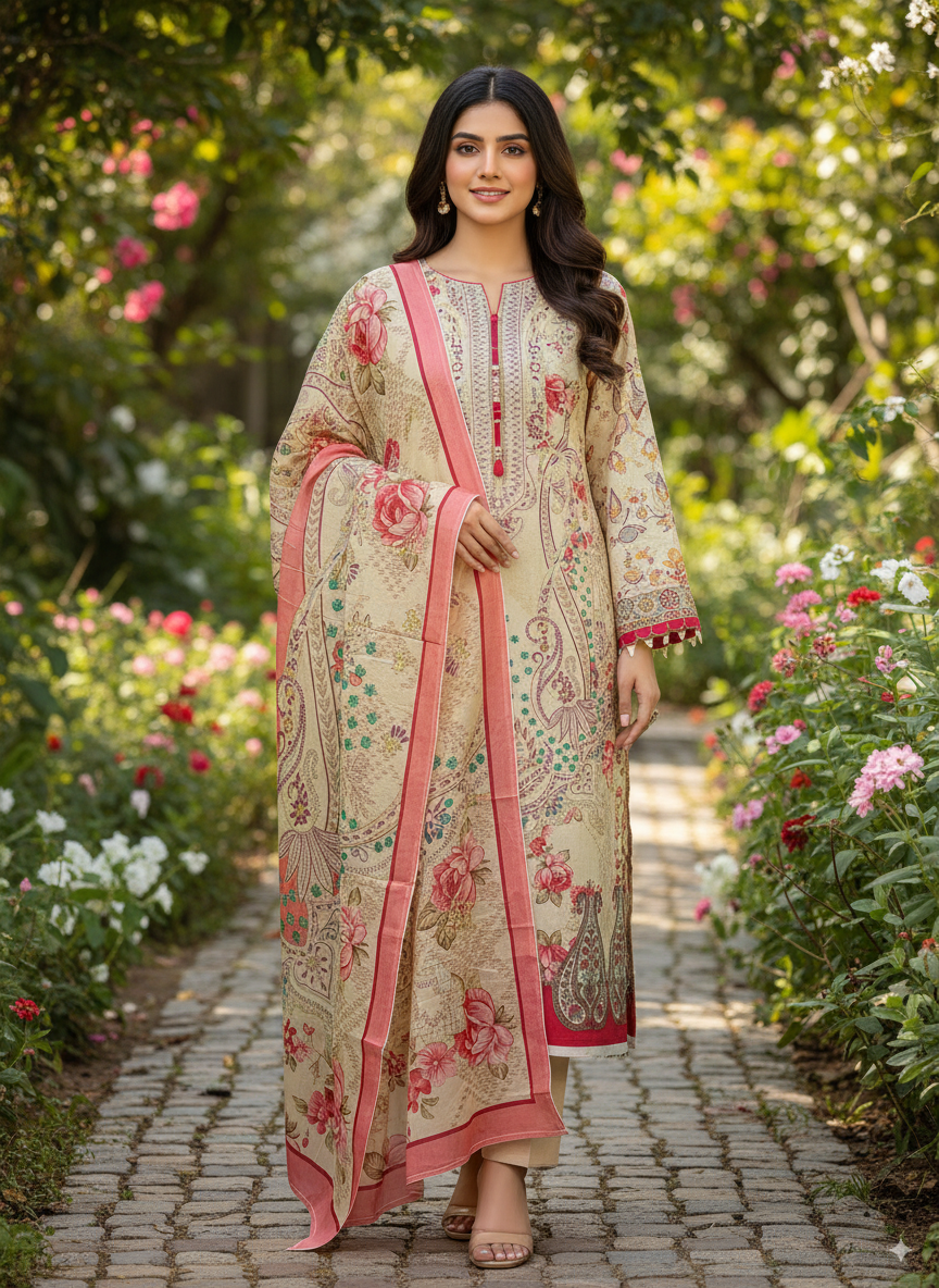 New Exclusive Jomjom A+ Great Suti Three Piece Very new Design 100% Color Guarantee Very comfortable clothes Very Special Dresses 15