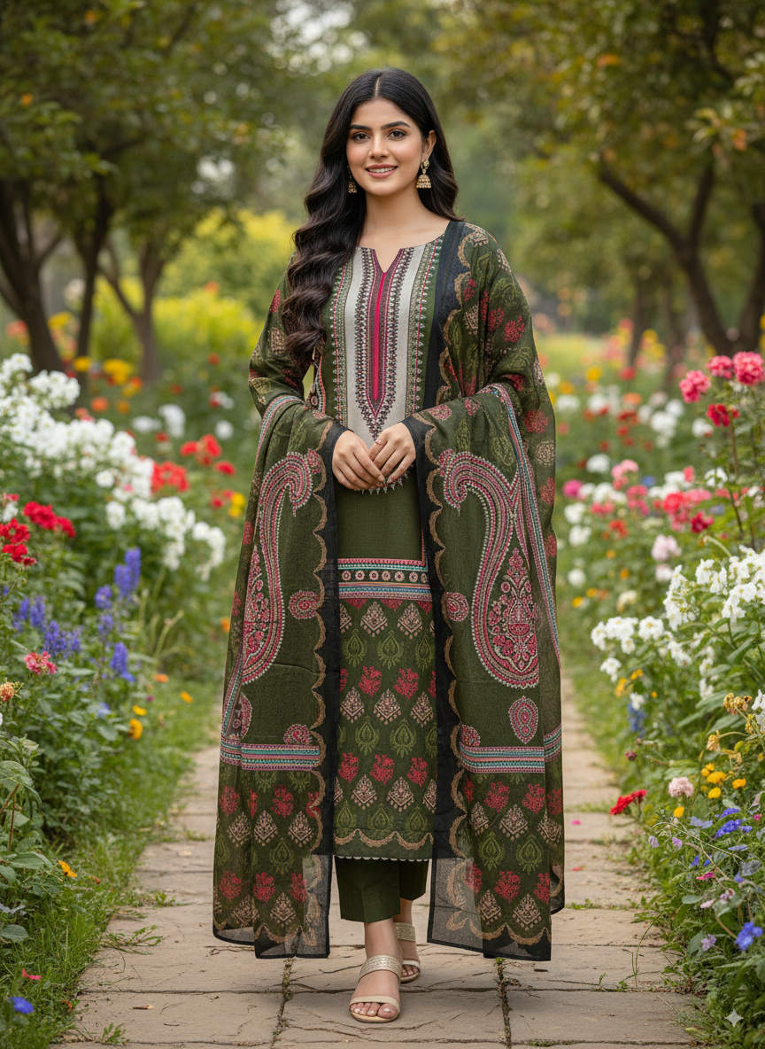 New Exclusive Jomjom A+ Great Suti Three Piece Very new Design 100% Color Guarantee Very comfortable clothes Very Special Dresses 17