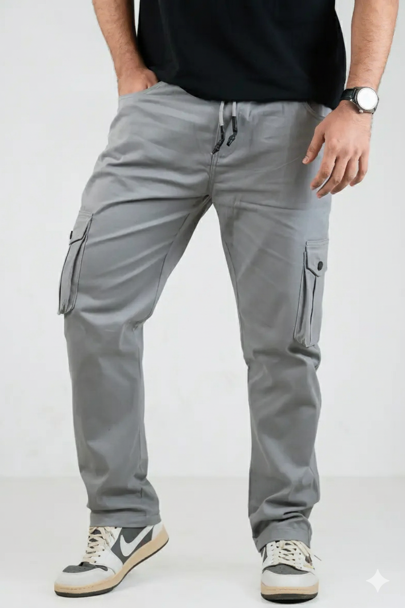 Ash Light 6 Pocket Joggers - 98% Cotton