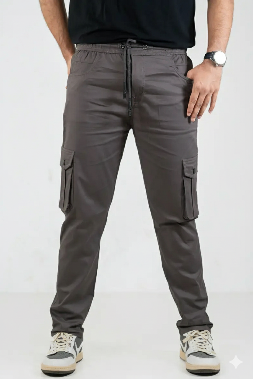 Ash Deep 6 Pocket Joggers Pant - 98% Cotton